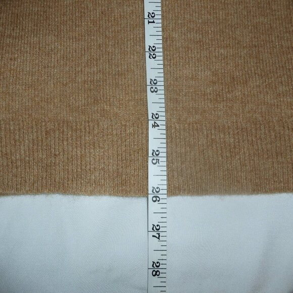 Charter Club Cashmere Long Sleeve V-Neck Sweater XL Warm Praline Heather NWT Tan - Picture 5 of 11